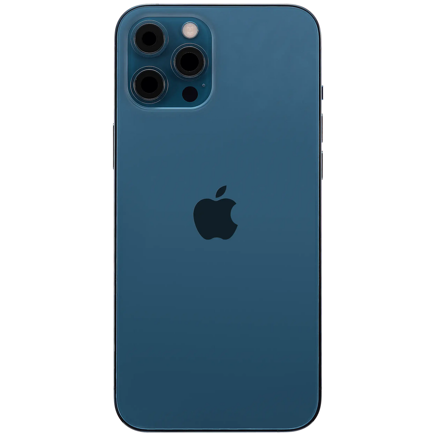 Back Housing W/ Charging Port Flex & Small Parts For iPhone 12 Pro Max (US Version) (Used OEM Pull: Grade A) (Pacific Blue)