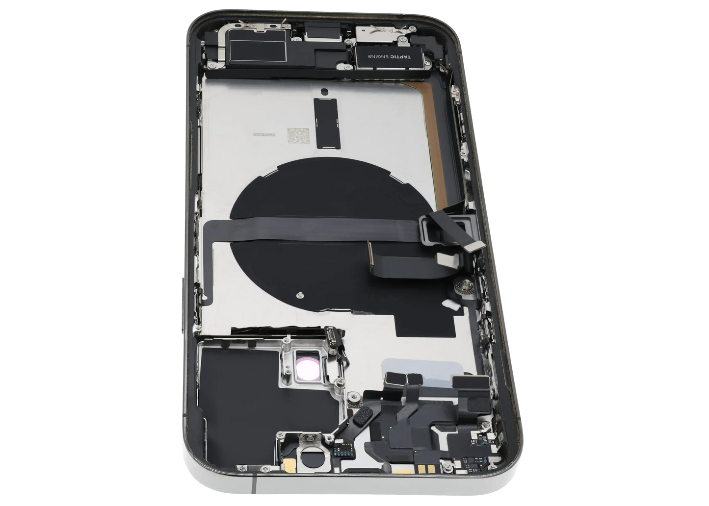 Back Housing W/ Charging Port Flex & Small Parts For iPhone 13 Pro Max (US Version) (Used OEM Pull: Grade A) (Graphite)