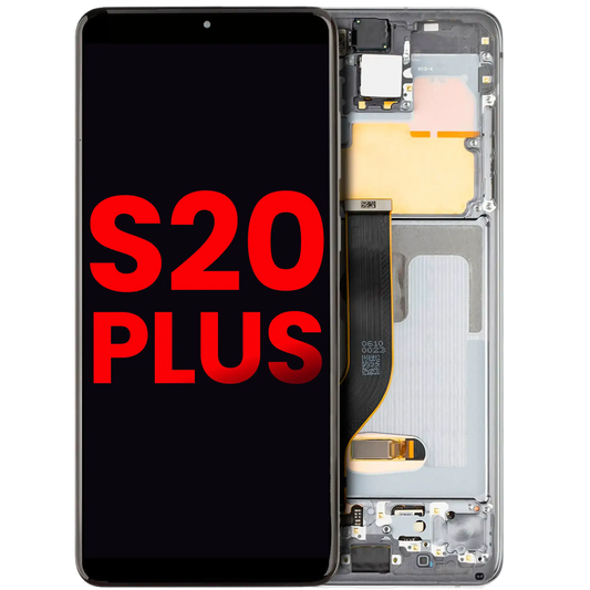 OLED Assembly With Frame For Samsung Galaxy S20 Plus 5G (Aftermarket Plus) (Cosmic Gray)
