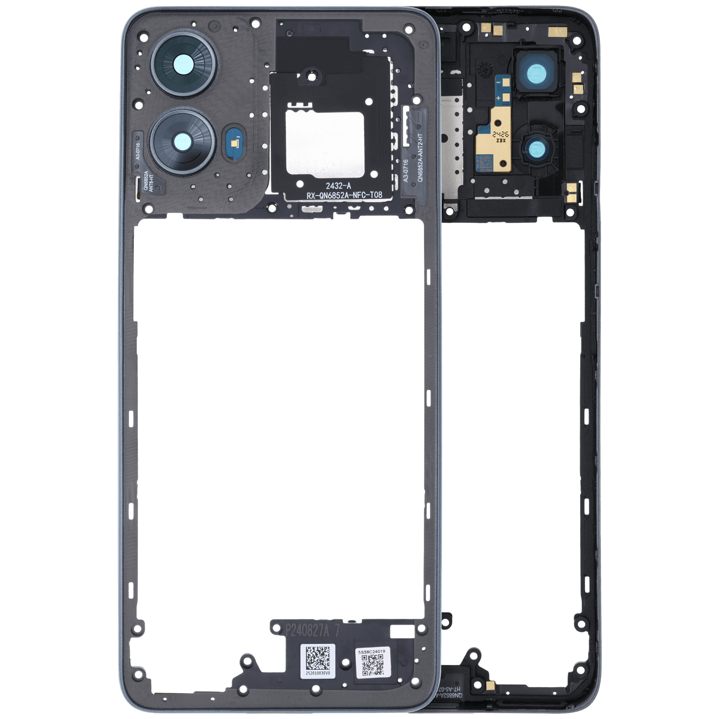 Mid-Frame Housing For Motorola Moto G 5G (XT2417 / 2024) (Genuine OEM) (Sedona Sage) replacement part SKU 107085003892 image 1