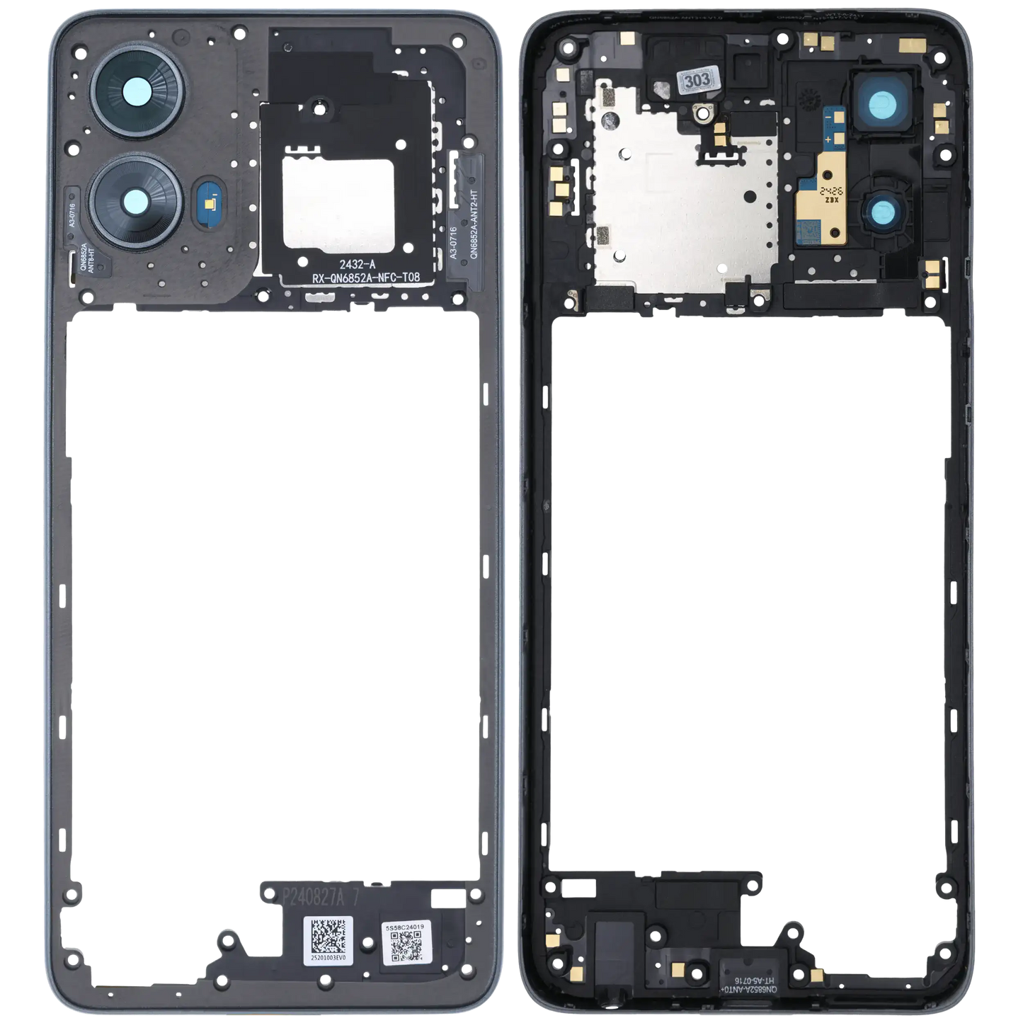 Mid-Frame Housing For Motorola Moto G 5G (XT2417 / 2024) (Genuine OEM) (Sedona Sage) replacement part SKU 107085003892 image 7