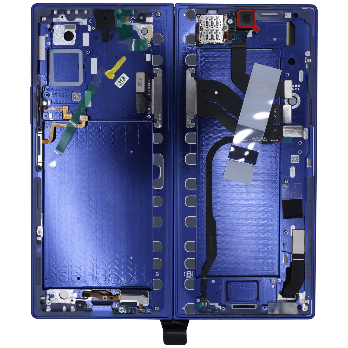Inner OLED Assembly With Frame For Samsung Galaxy Z Fold 7 5G (US & International) (Service Pack) (Blue Shadow)