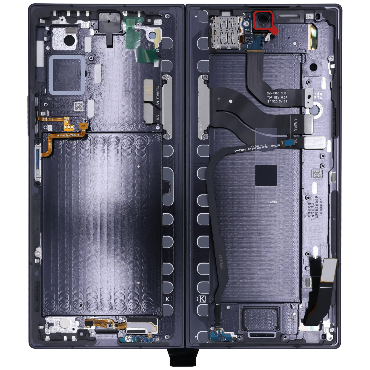 Inner OLED Assembly With Frame For Samsung Galaxy Z Fold 7 5G (US & International) (Service Pack) (Jet Black)