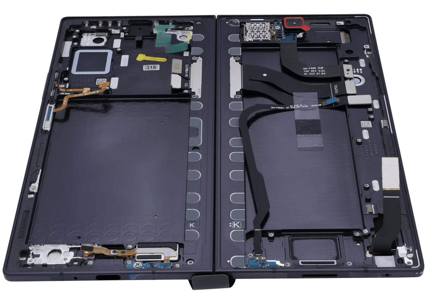 Inner OLED Assembly With Frame For Samsung Galaxy Z Fold 7 5G (US & International) (Service Pack) (Jet Black)