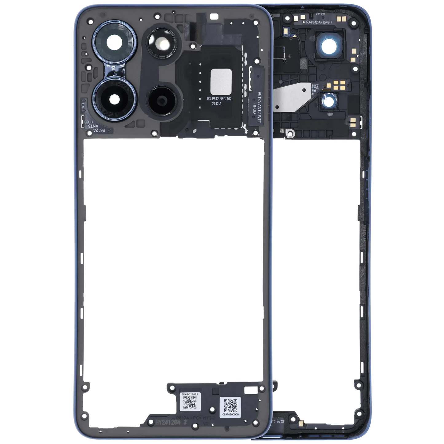 Mid-Frame Housing For Motorola Moto G 5G (XT2513 / 2025) (Genuine OEM) (Sapphire Blue) replacement part SKU 107083546504 image 1