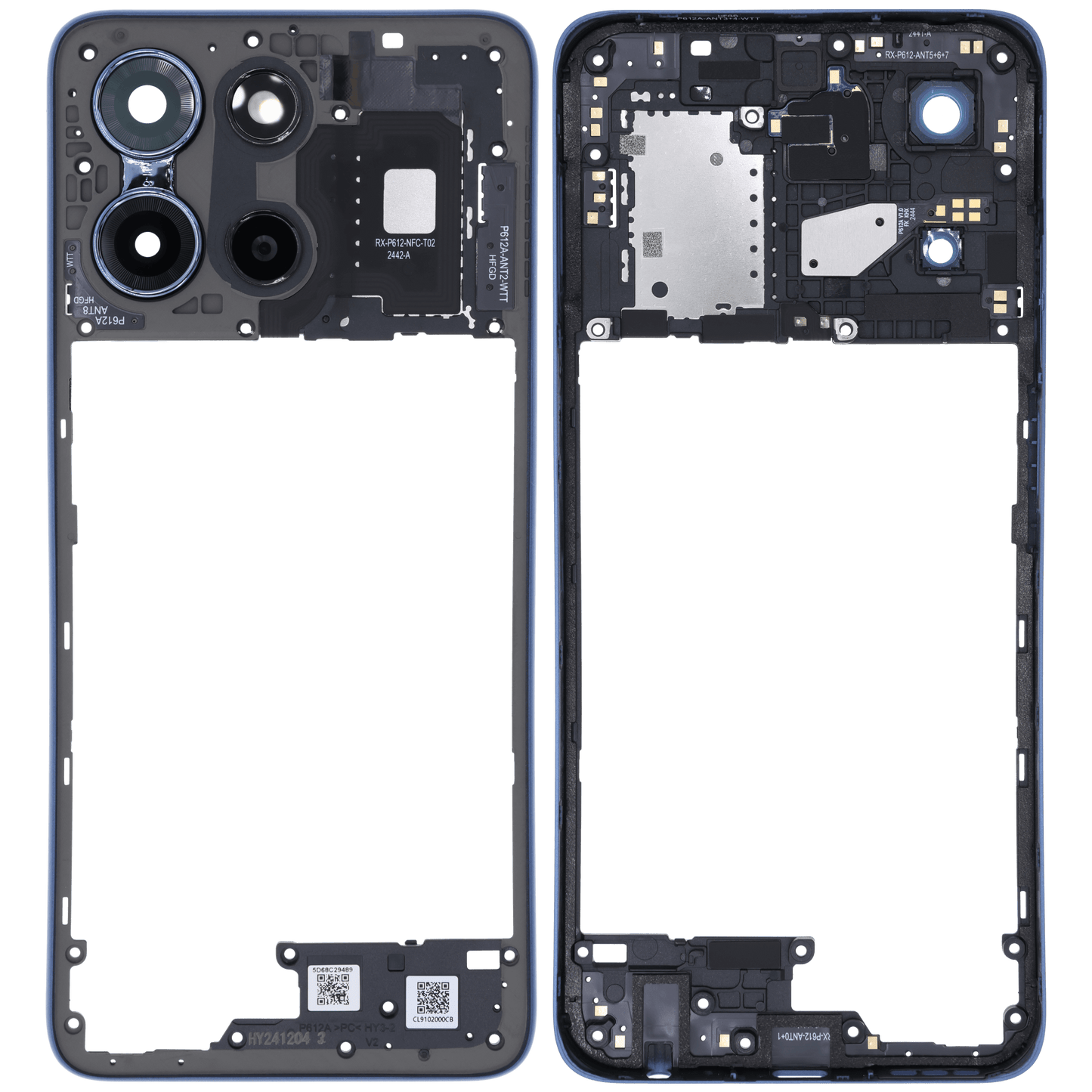 Mid-Frame Housing For Motorola Moto G 5G (XT2513 / 2025) (Genuine OEM) (Sapphire Blue) replacement part SKU 107083546504 image 7