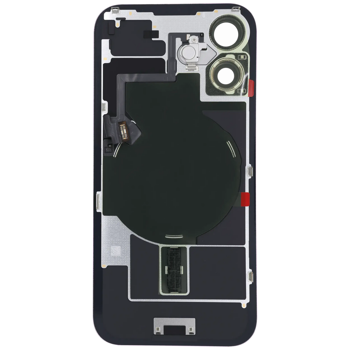 Back Glass w/ MagSafe Magnet & NFC & Flashlight Flex For iPhone 16 (Service Pack) (Pink) — product photo 2
