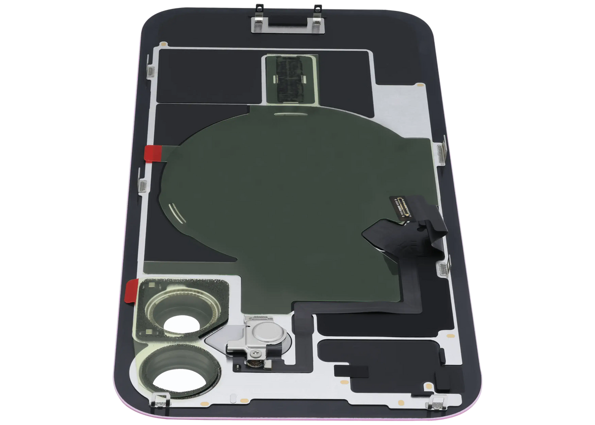 Back Glass w/ MagSafe Magnet & NFC & Flashlight Flex For iPhone 16 (Service Pack) (Pink) — product photo 4