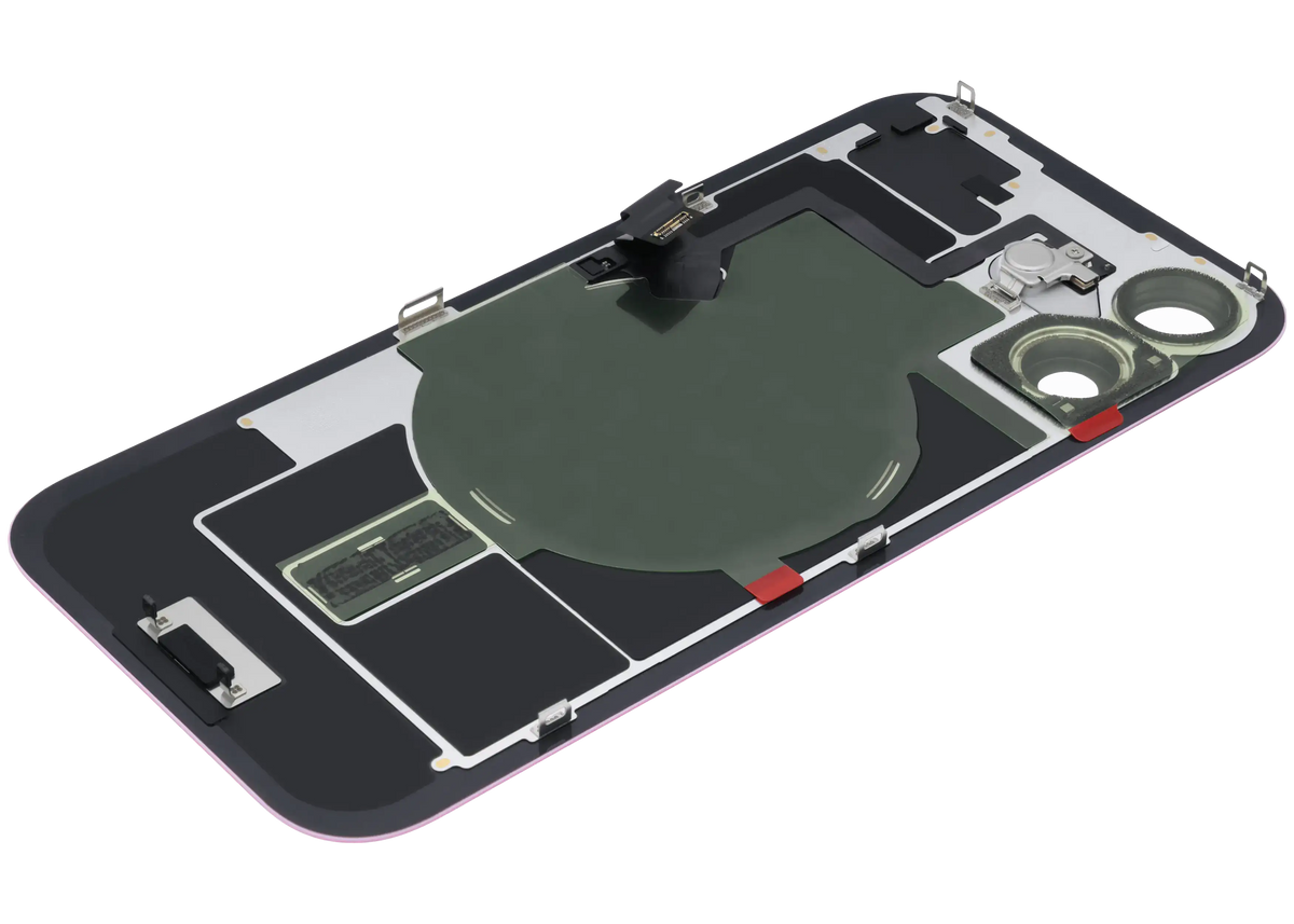 Back Glass w/ MagSafe Magnet & NFC & Flashlight Flex For iPhone 16 (Service Pack) (Pink) — product photo 5