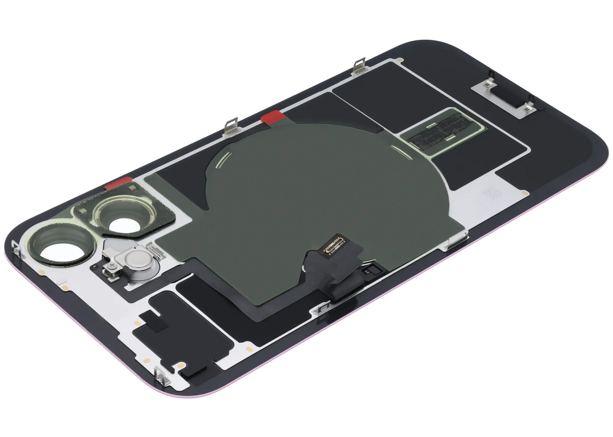 Back Glass w/ MagSafe Magnet & NFC & Flashlight Flex For iPhone 16 (Service Pack) (Pink) — product photo 6