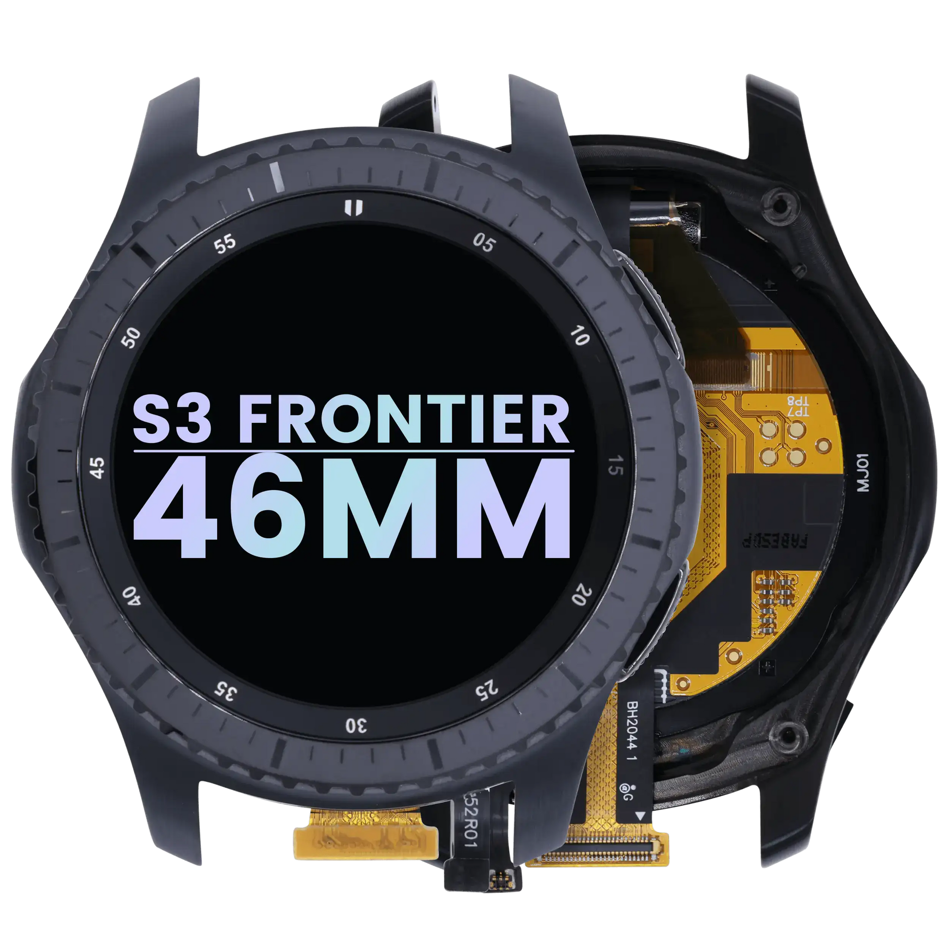 LCD Assembly For Samsung Galaxy Watch Gear S3 frontier (Service Pack) (Gray) - Samsung watch replacement part product image 1