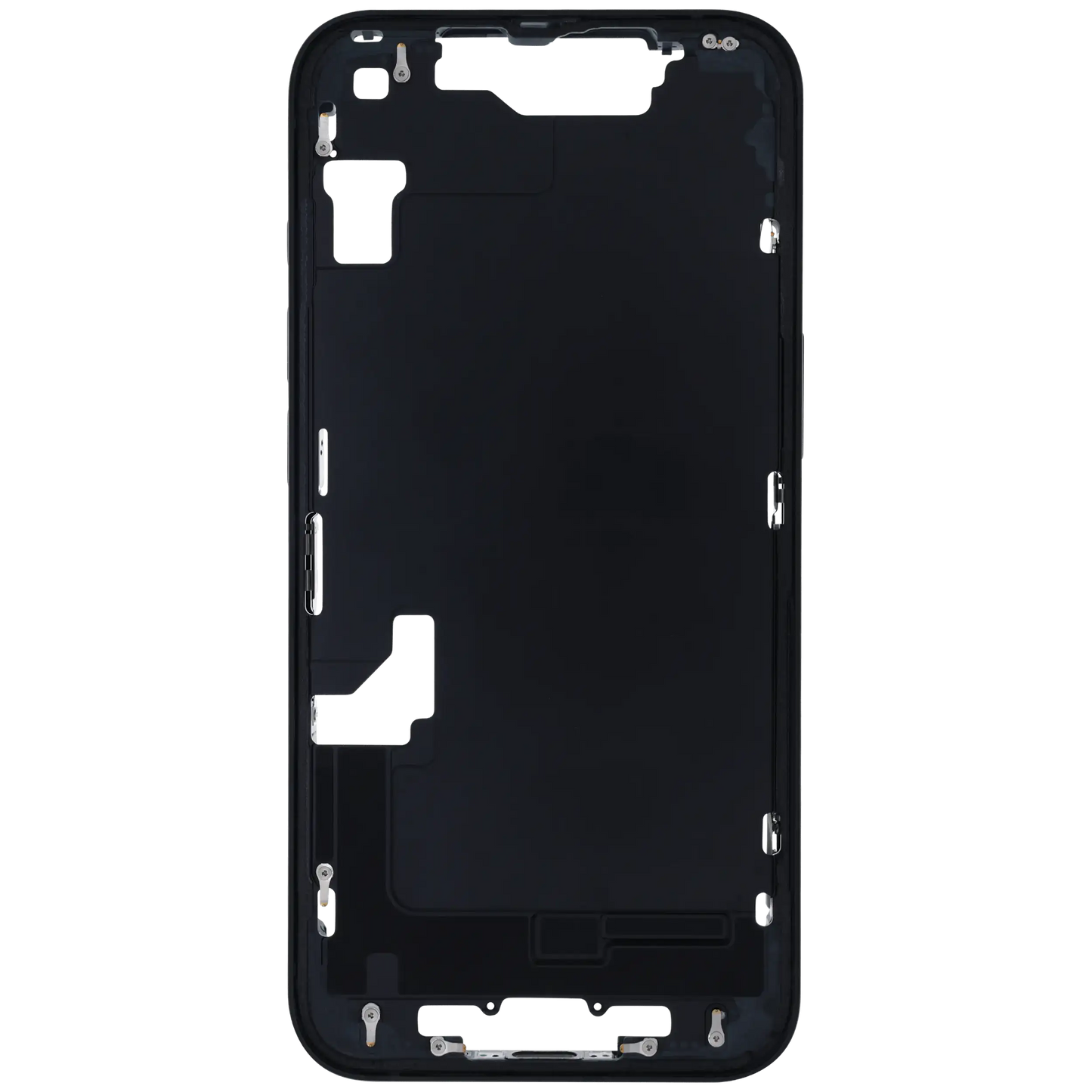 Mid-Frame Housing W/ Small Parts For iPhone 16e (US Version) (Used OEM Pull: Grade A) (Black)
