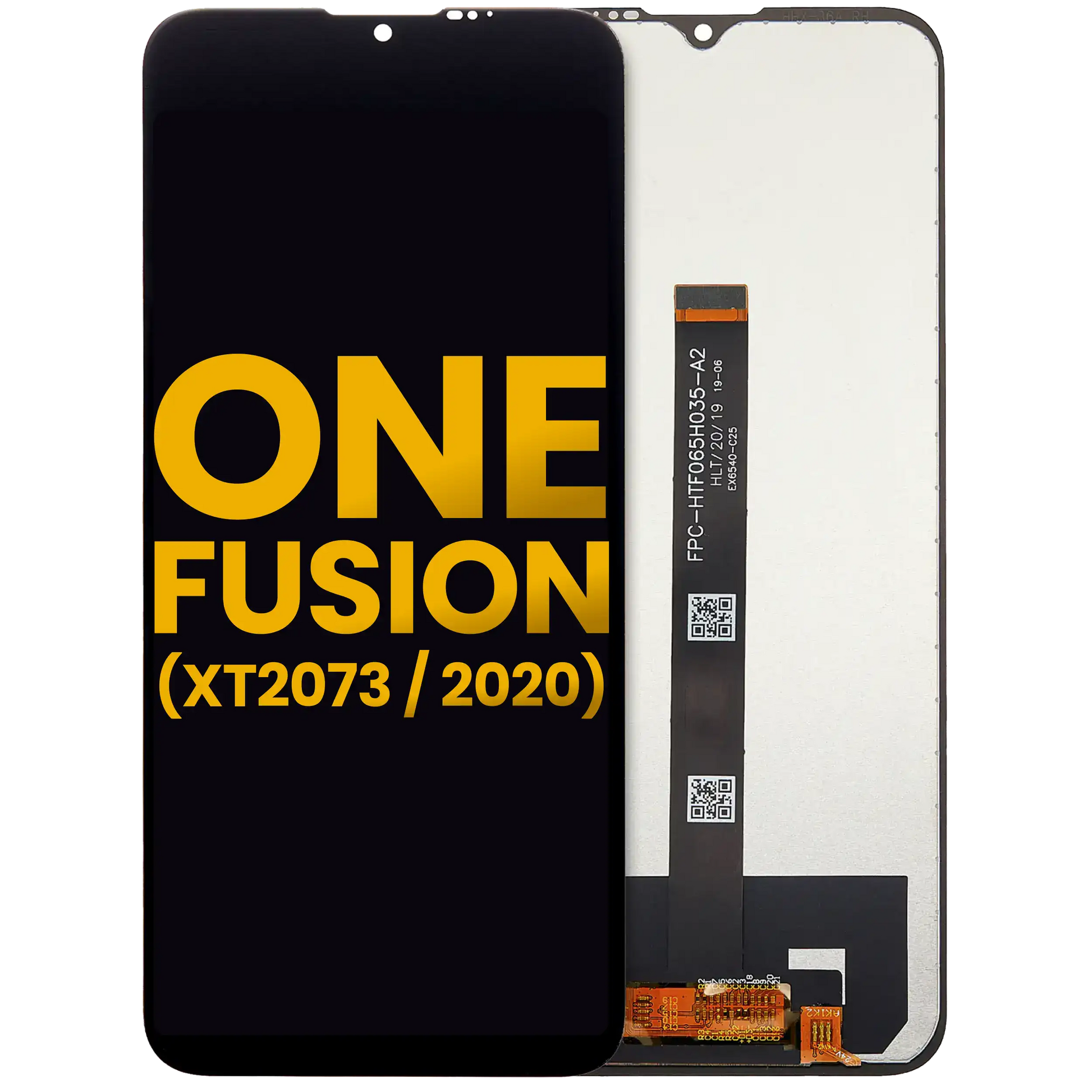 LCD Assembly Without Frame For Motorola One Fusion (XT2073 / 2020) (Refurbished) (Black) - Motorola replacement part - product image 1 - SKU 107082023501