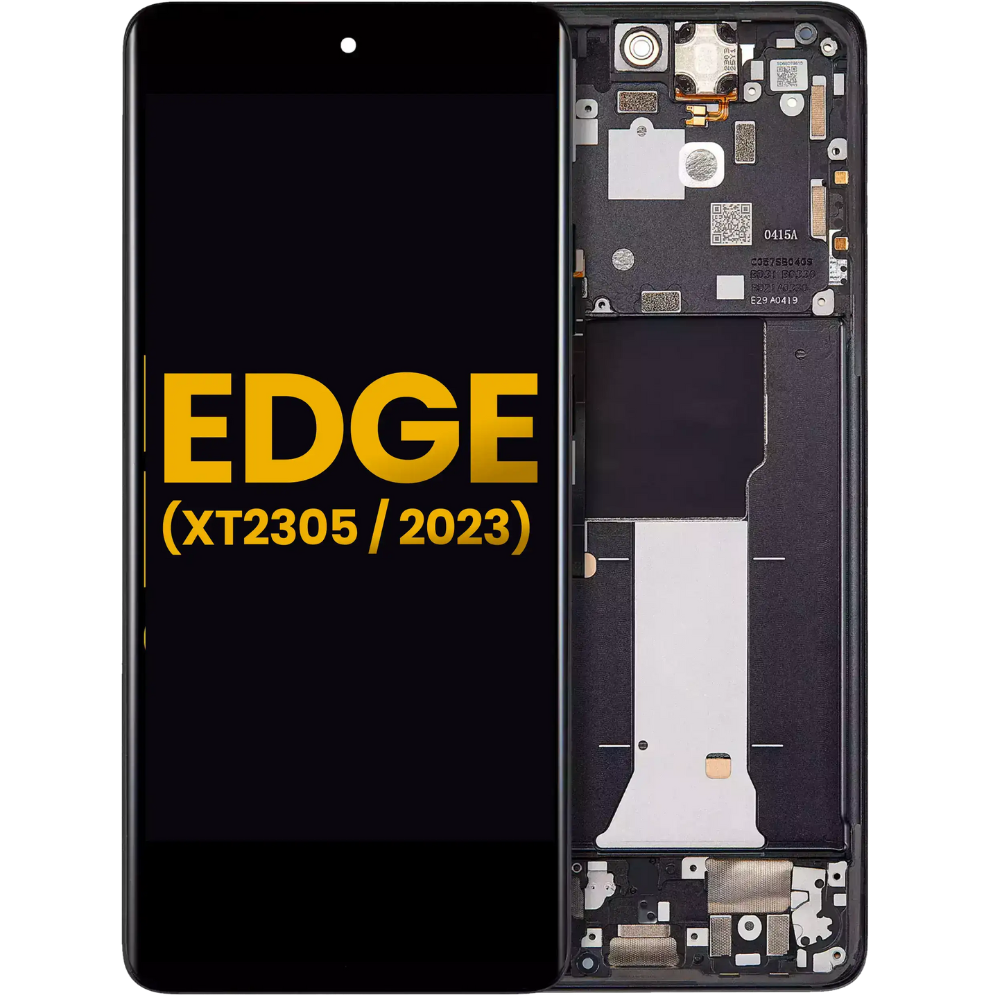OLED Assembly With Frame For Motorola Moto Edge (XT2305 / 2023 ) (Refurbished) (Eclipse Black) | SKU 107082140011 | image 1