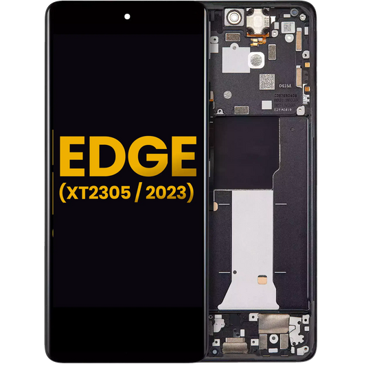 OLED Assembly With Frame For Motorola Moto Edge (XT2305 / 2023 ) (Refurbished) (Eclipse Black) | SKU 107082140011 | image 1