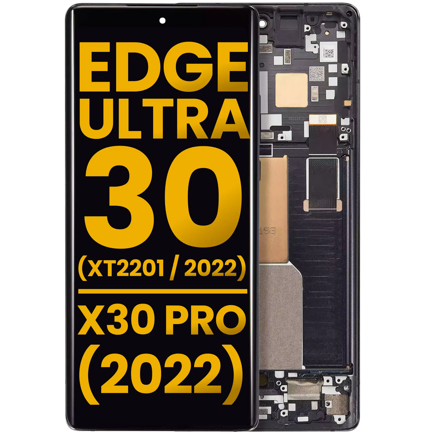 OLED Assembly Without Frame For Motorola Edge 30 Ultra (XT2201 / 2022) / Motorola Moto X30 Pro (2022) (Refurbished) (Interstellar Black) | SKU 107182192458 | image 1