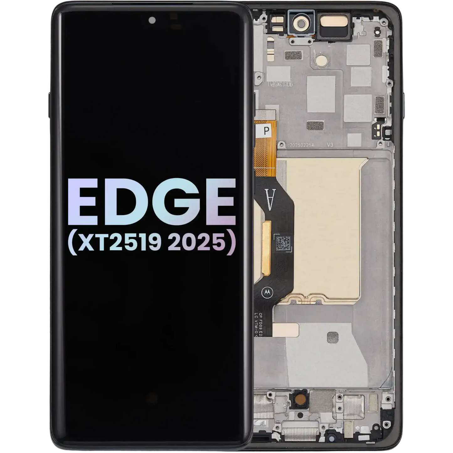 OLED Assembly With Frame For Motorola Moto Edge (XT2519 / 2025) (Genuine OEM) (Deep Forest) | SKU 107282214654 | image 1