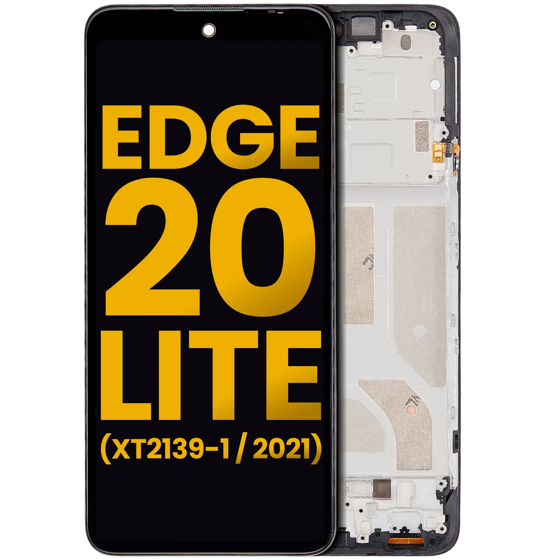 OLED Assembly With Frame For Motorola Edge 20 Lite (XT2139-1 / 2021) (Refurbished) (All Colors) | SKU 109082007721 | image 1