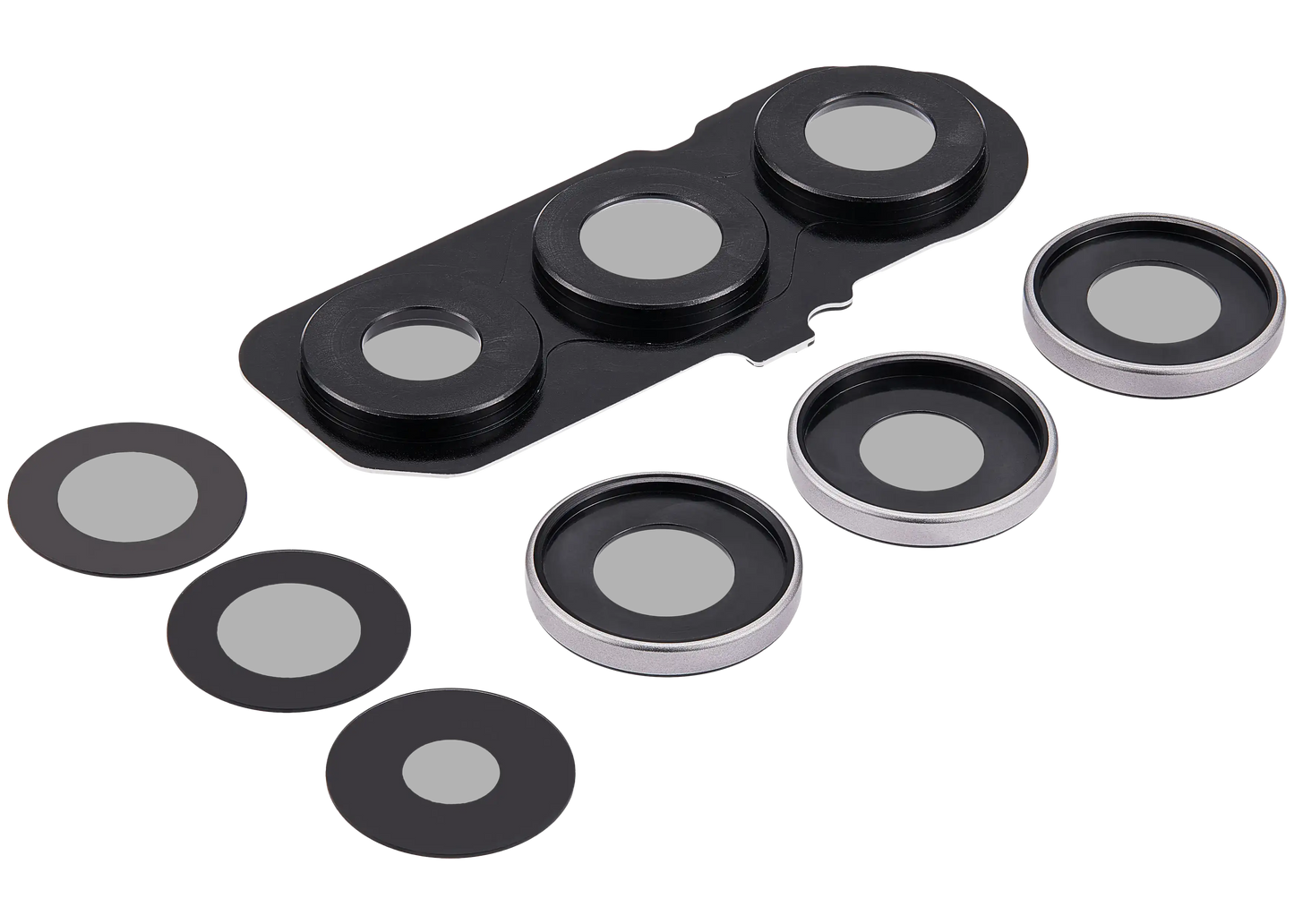 Back Camera Lens With Bezel Ring For Samsung Galaxy S25 FE 5G (Gray) (Premium)
