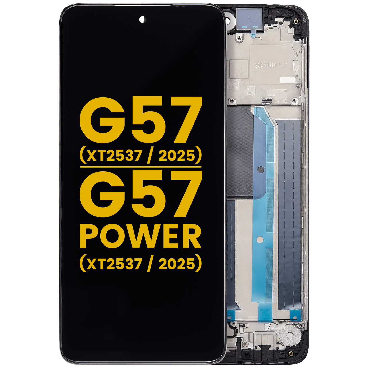 LCD Assembly With Frame For Motorola Motorola Moto G57 (XT2537 / 2025) / G57 Power 5G (XT2537 / 2025) (Refurbished) replacement part SKU 107182127908 image 1