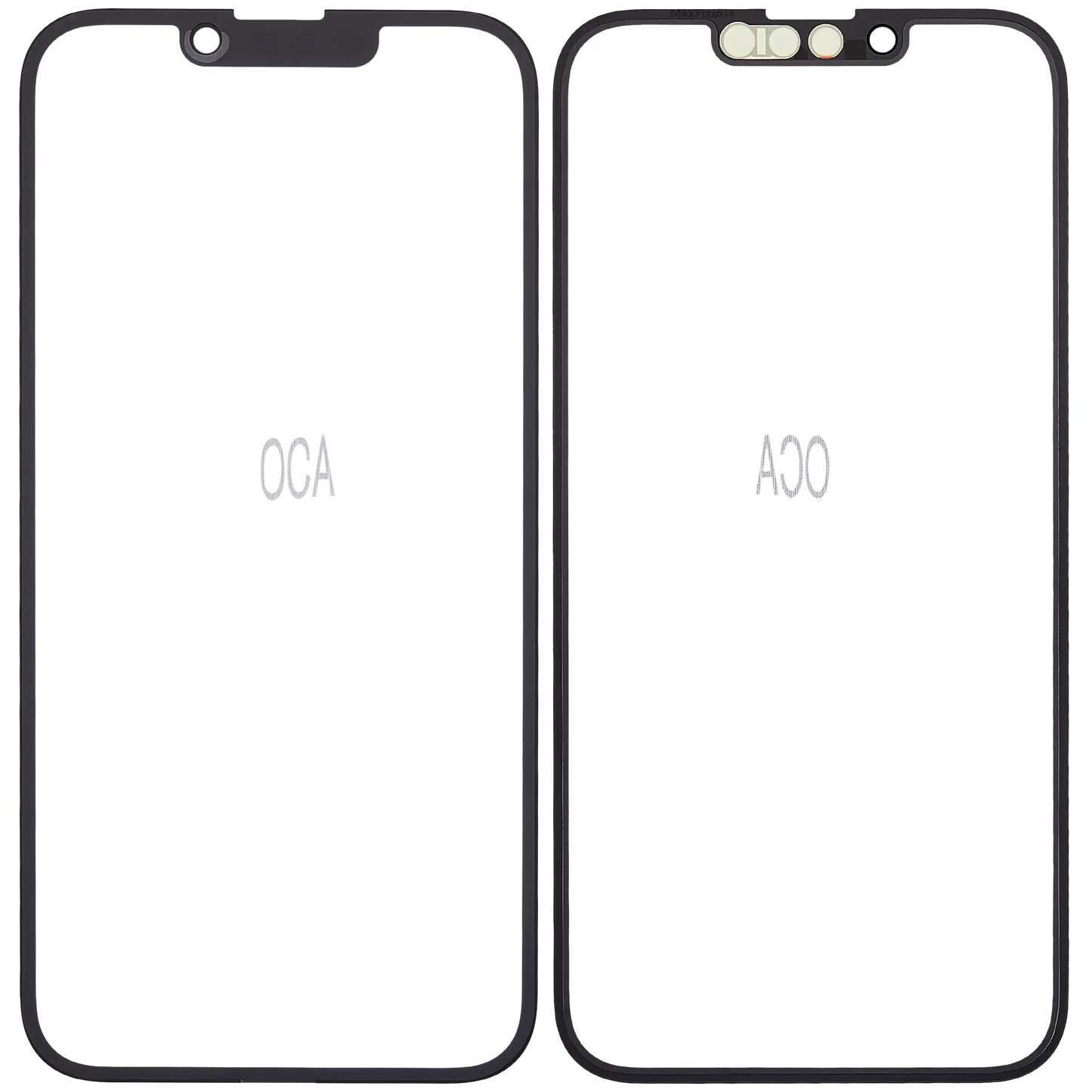 2 in 1 (Glass + OCA Pre-Installed) For iPhone 14 (10 Pack)