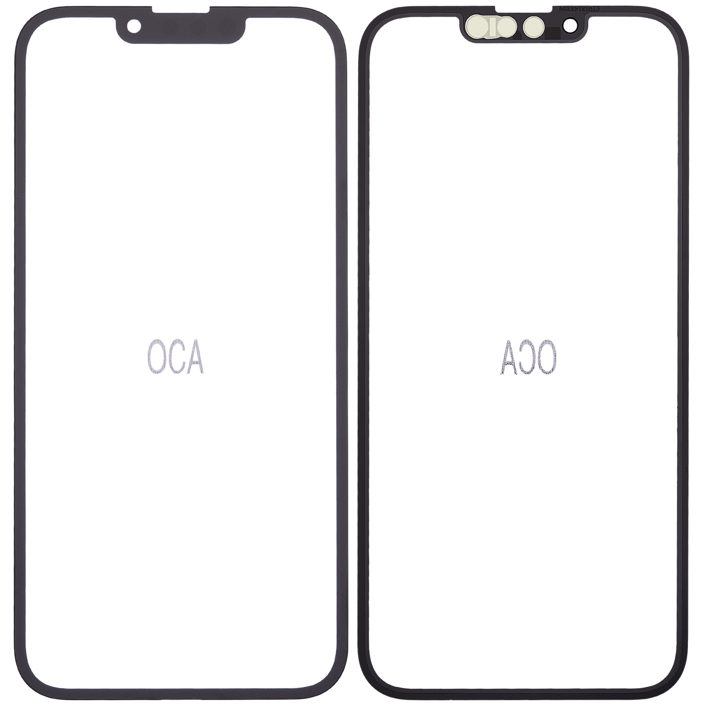 2 in 1 (Glass + OCA Pre-Installed) For iPhone 13 (10 Pack)