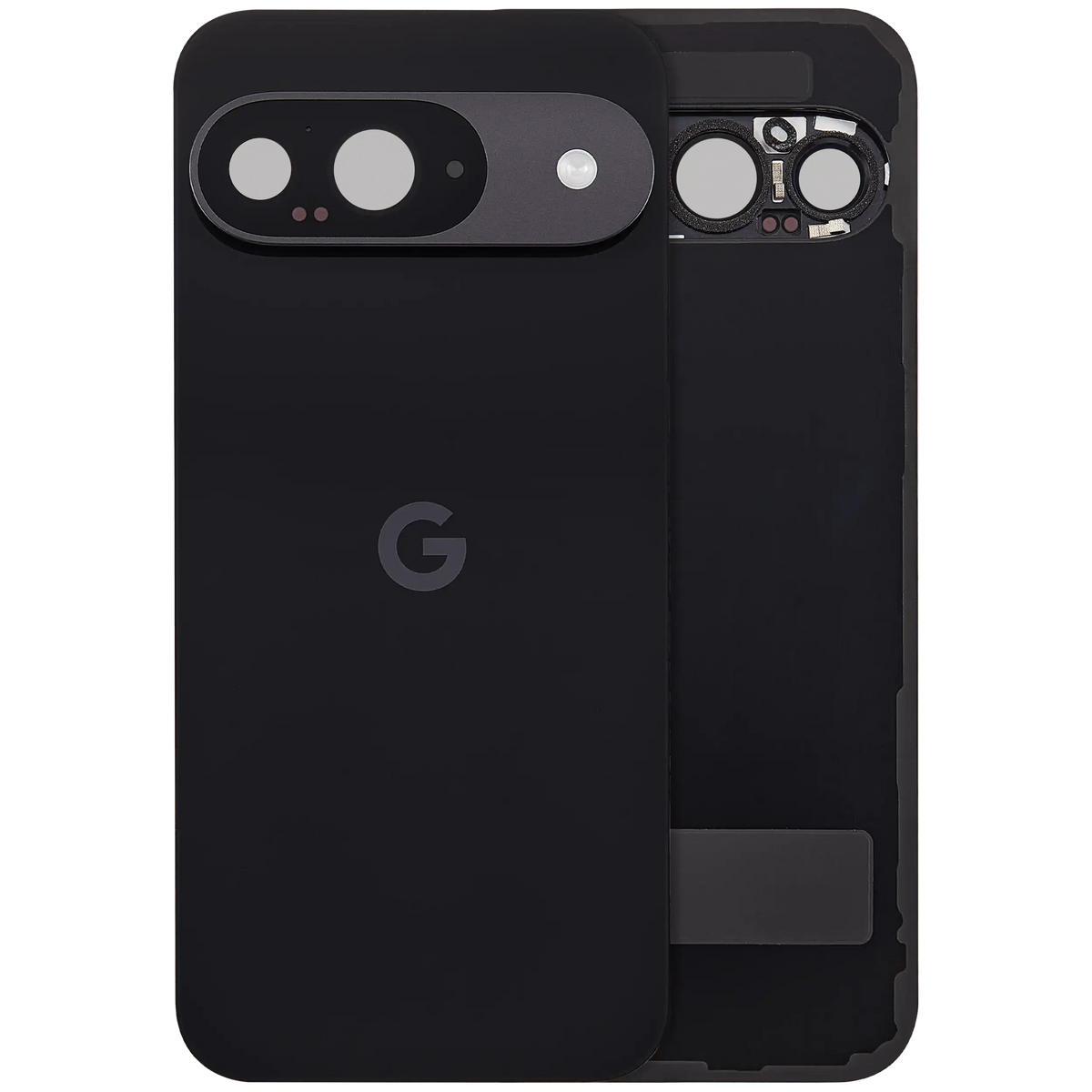 Back Cover Glass With Camera Lens For Google Pixel 9 (Used OEM Pull: Grade A) (Obsidian) - replacement part product view