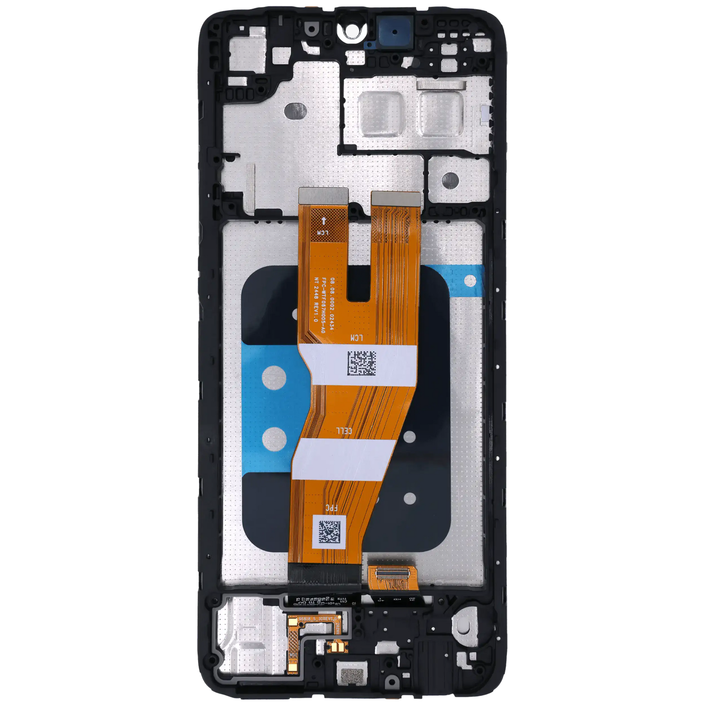 OLED Assembly With Frame Compatible For Samsung Galaxy A05 (A055 / 2023) (Service Pack) (Black) replacement part product image 2 - SKU 107082052348