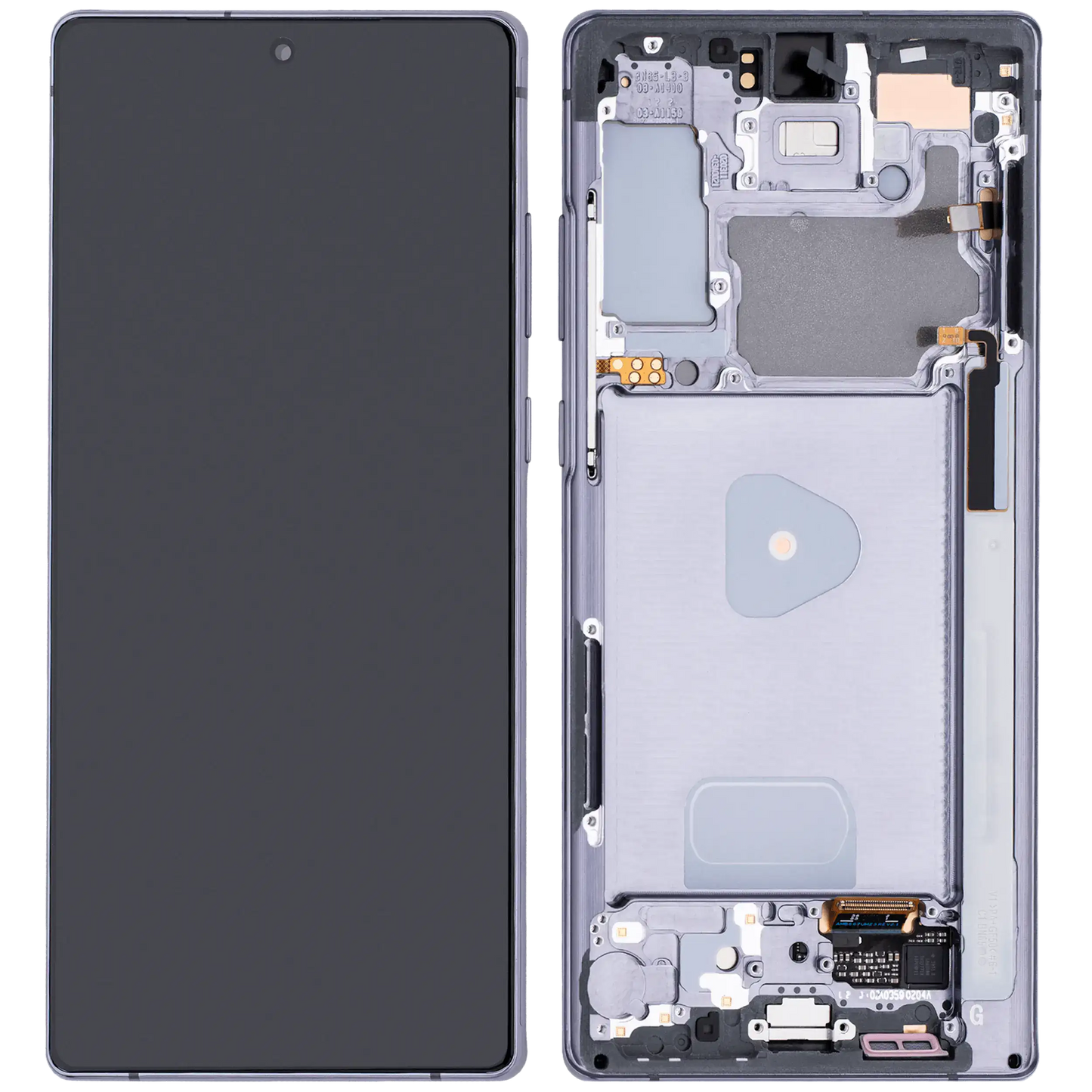 OLED Assembly With Frame For Samsung Galaxy Note 20 5G (Aftermarket Plus) (Mystic Gray)