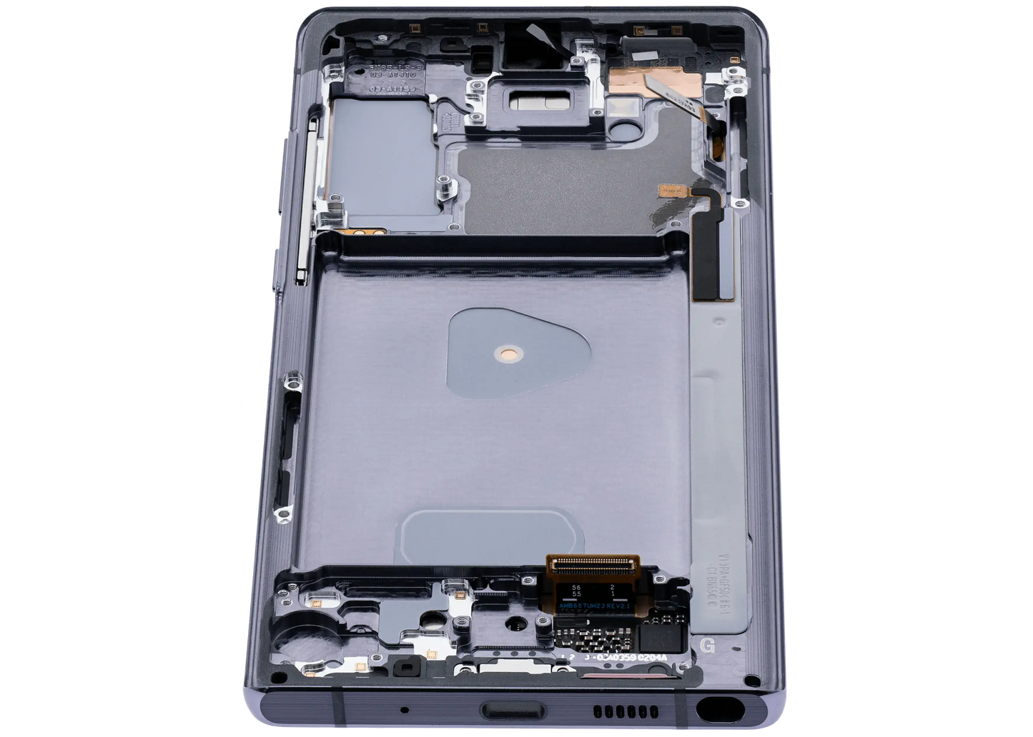 OLED Assembly With Frame For Samsung Galaxy Note 20 5G (Aftermarket Plus) (Mystic Gray)