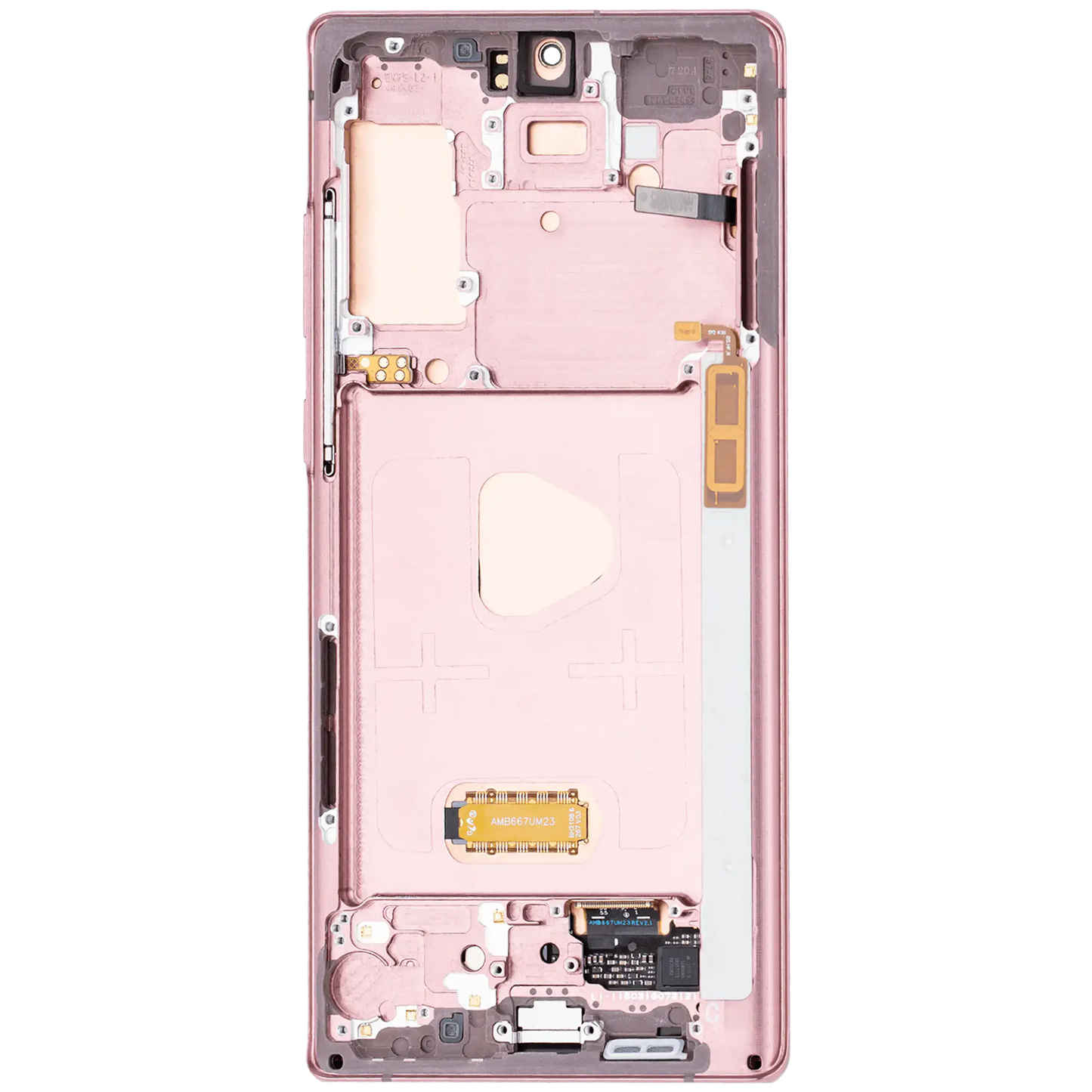 OLED Assembly With Frame For Samsung Galaxy Note 20 5G (Aftermarket Plus) (Mystic Bronze)