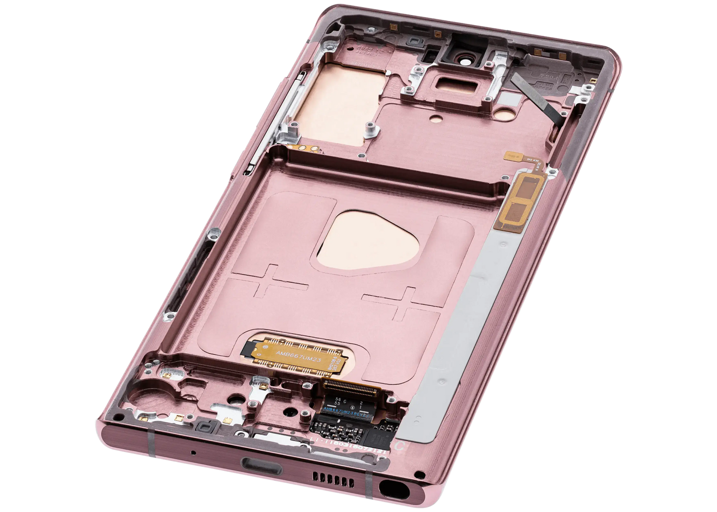 OLED Assembly With Frame For Samsung Galaxy Note 20 5G (Aftermarket Plus) (Mystic Bronze)