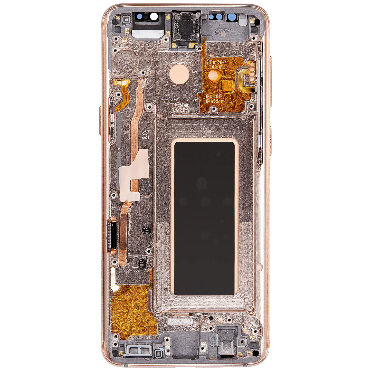 OLED Assembly With Frame For Samsung Galaxy S9 (Aftermarket Plus) (Sunrise Gold)