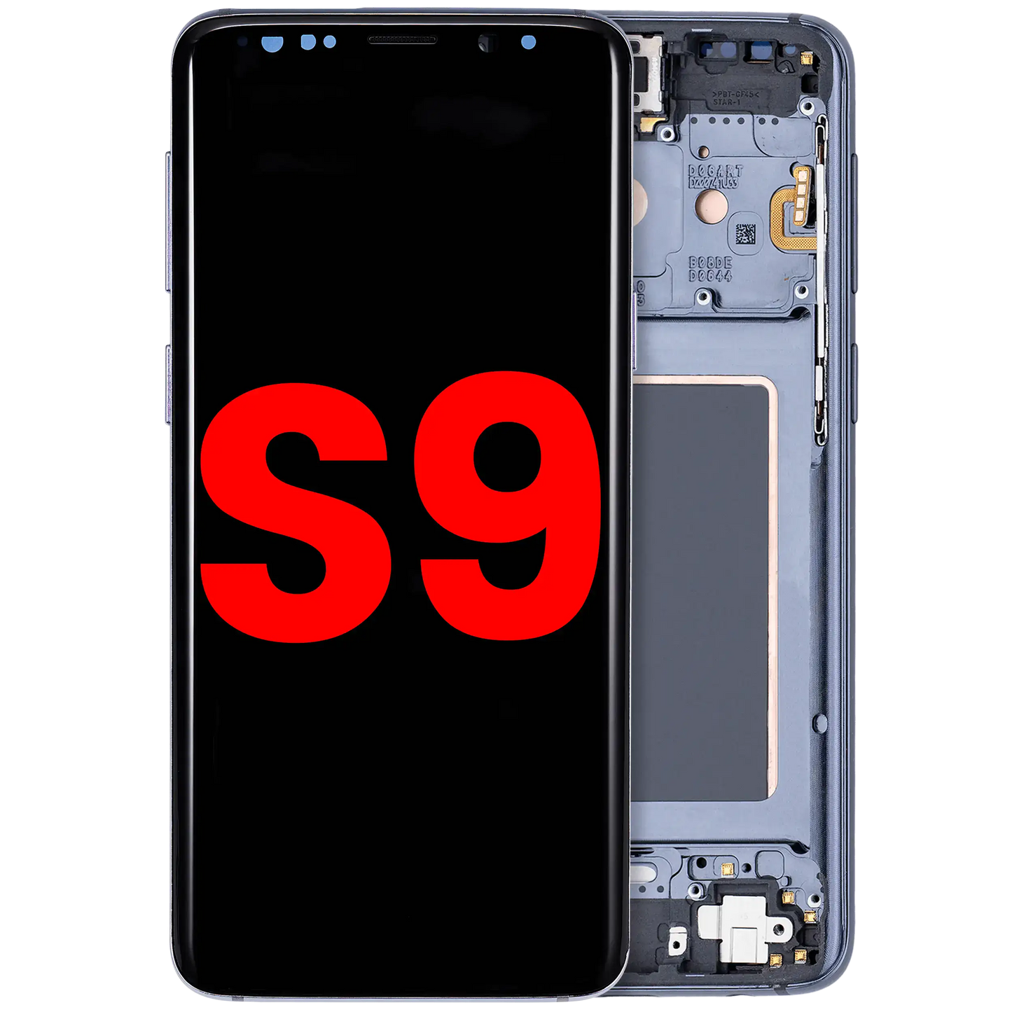 OLED Assembly With Frame For Samsung Galaxy S9 (Aftermarket Plus) (Titanium Gray)