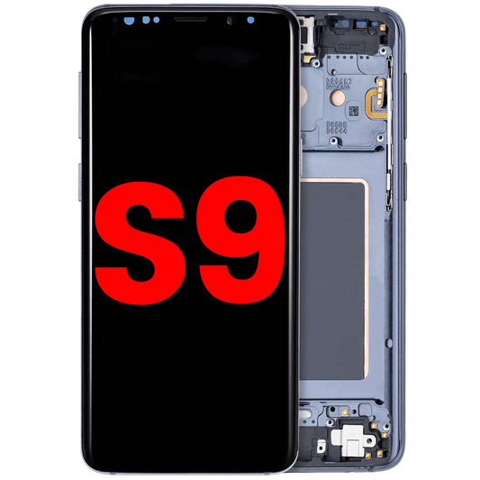 OLED Assembly With Frame For Samsung Galaxy S9 (Aftermarket Plus) (Titanium Gray)