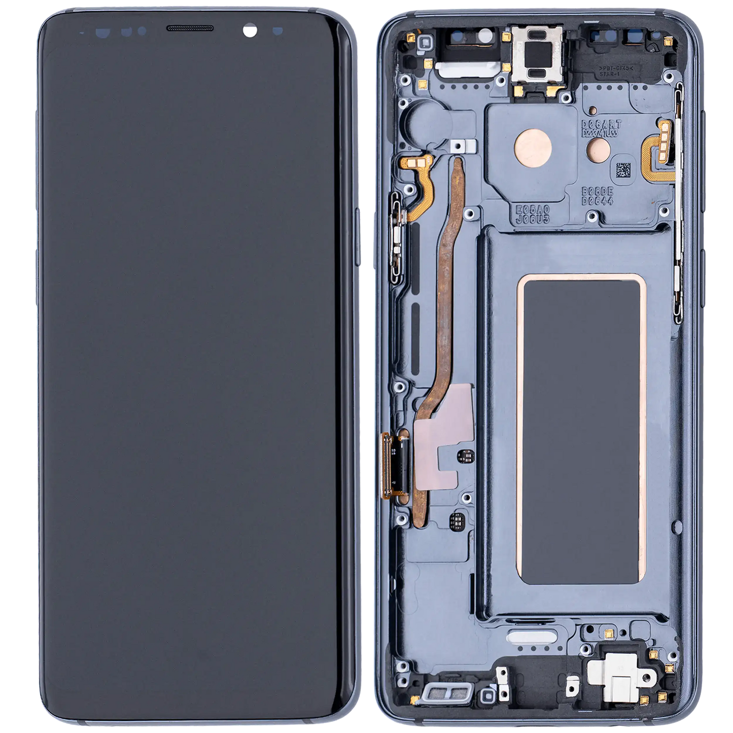 OLED Assembly With Frame For Samsung Galaxy S9 (Aftermarket Plus) (Titanium Gray)