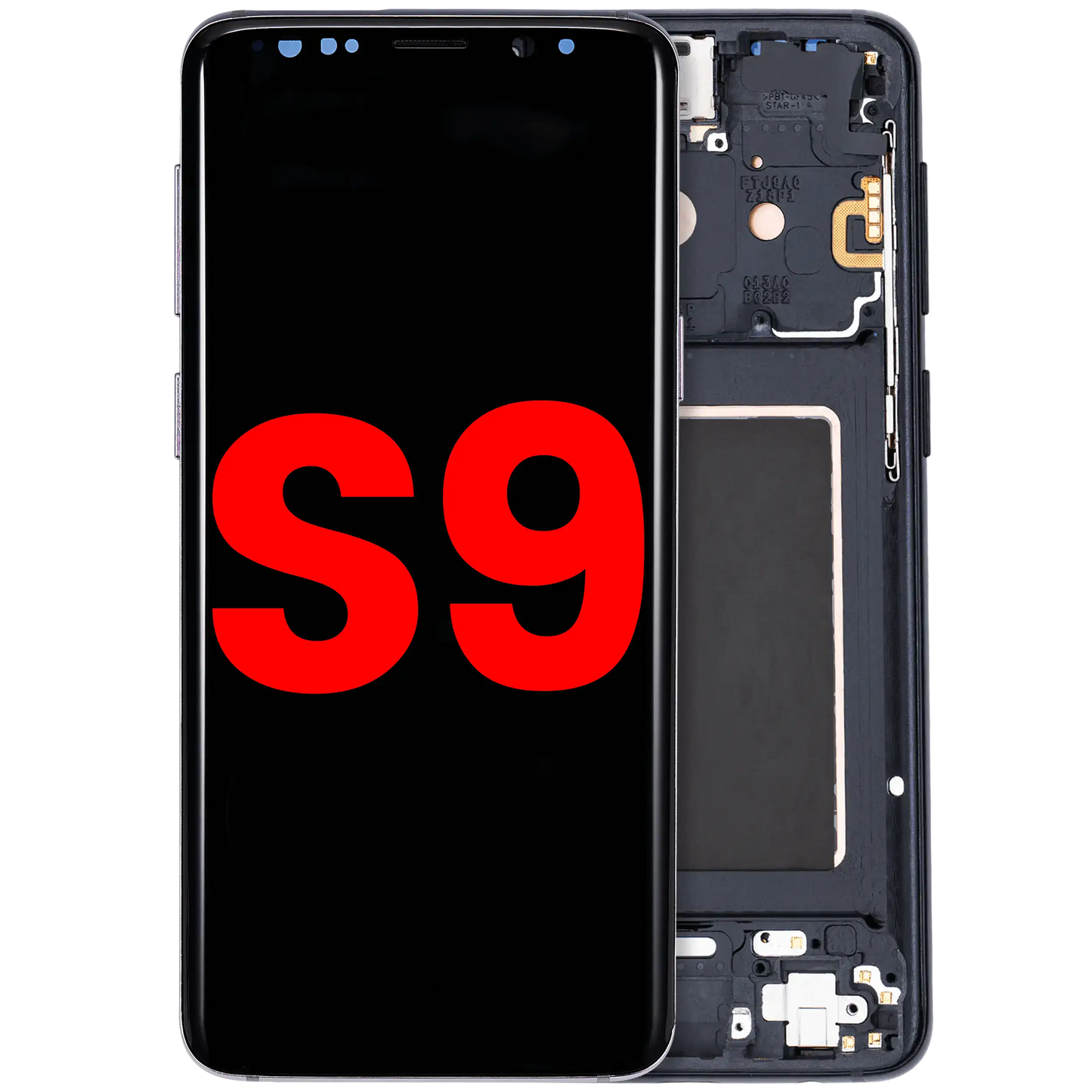 OLED Assembly With Frame For Samsung Galaxy S9 (Aftermarket Plus) (Midnight Black)