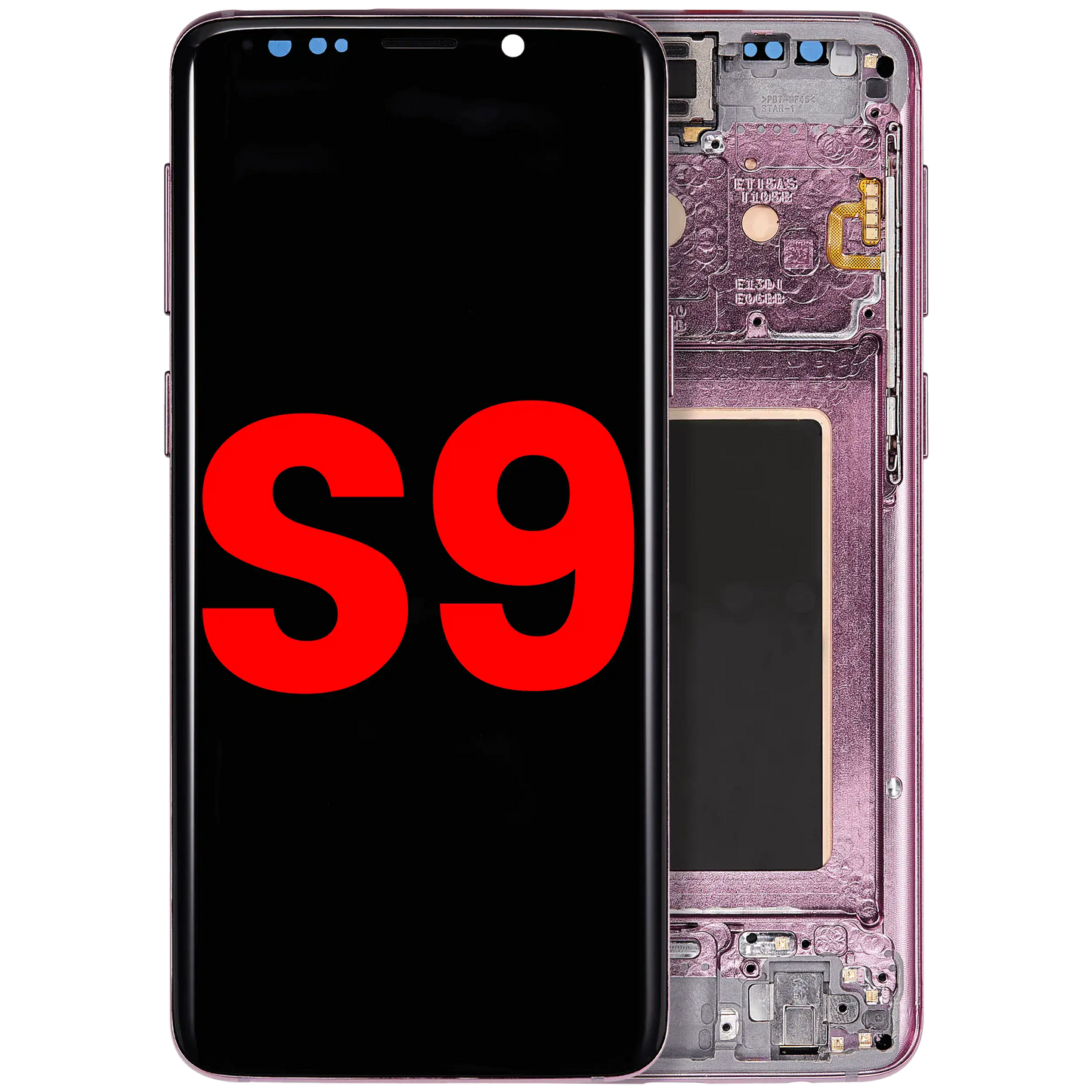 OLED Assembly With Frame For Samsung Galaxy S9 (Aftermarket Plus) (Lilac Purple)