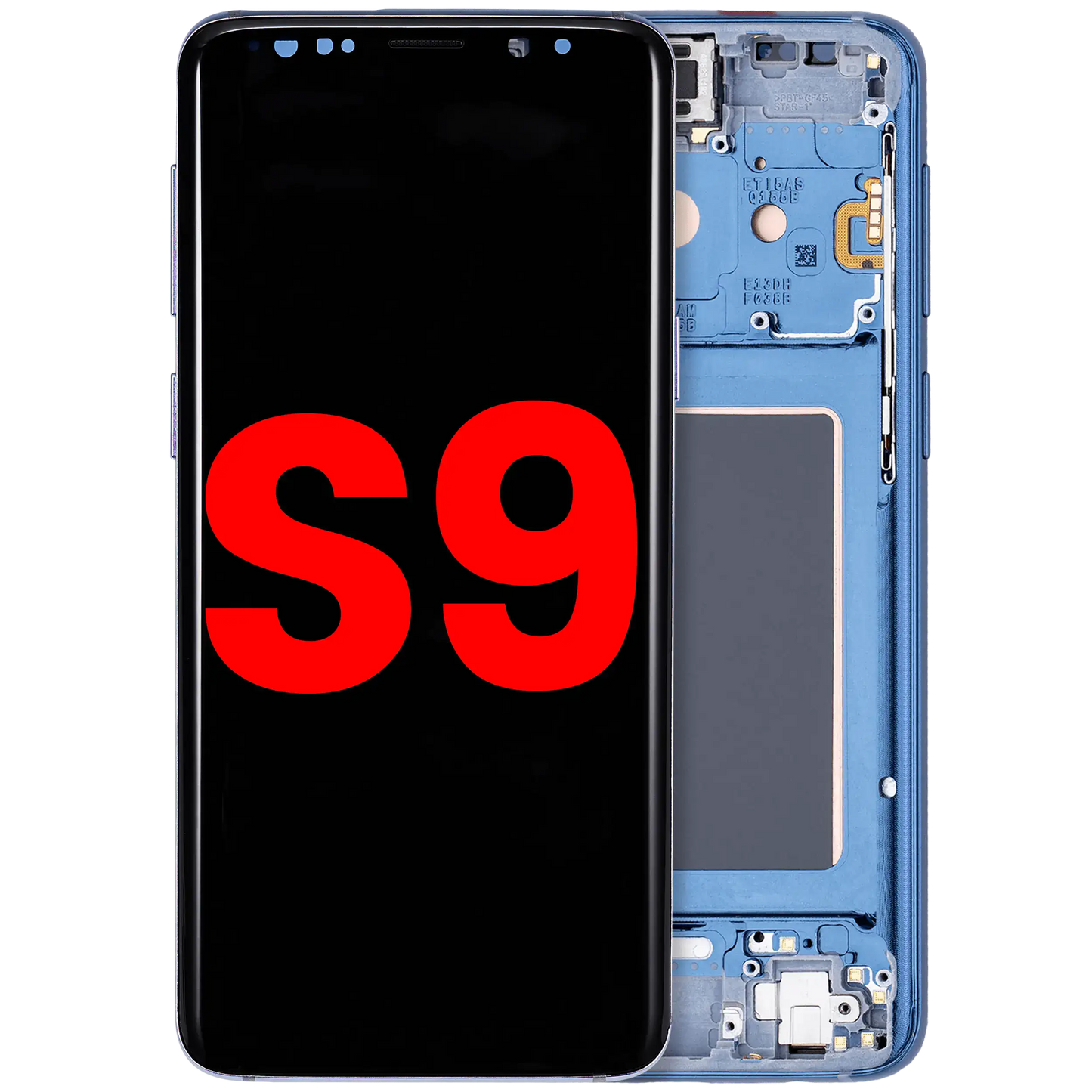 OLED Assembly With Frame For Samsung Galaxy S9 (Aftermarket Plus) (Coral Blue)