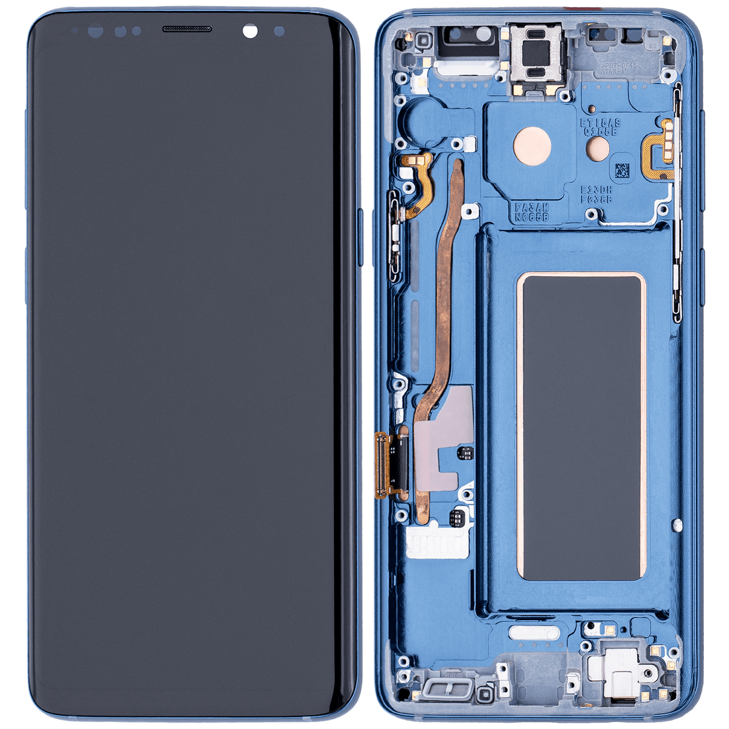 OLED Assembly With Frame For Samsung Galaxy S9 (Aftermarket Plus) (Coral Blue)