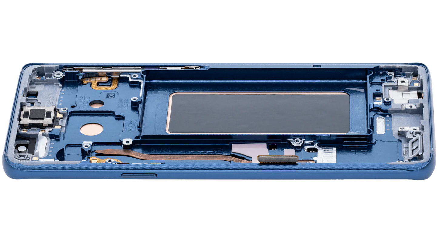 OLED Assembly With Frame For Samsung Galaxy S9 (Aftermarket Plus) (Coral Blue)