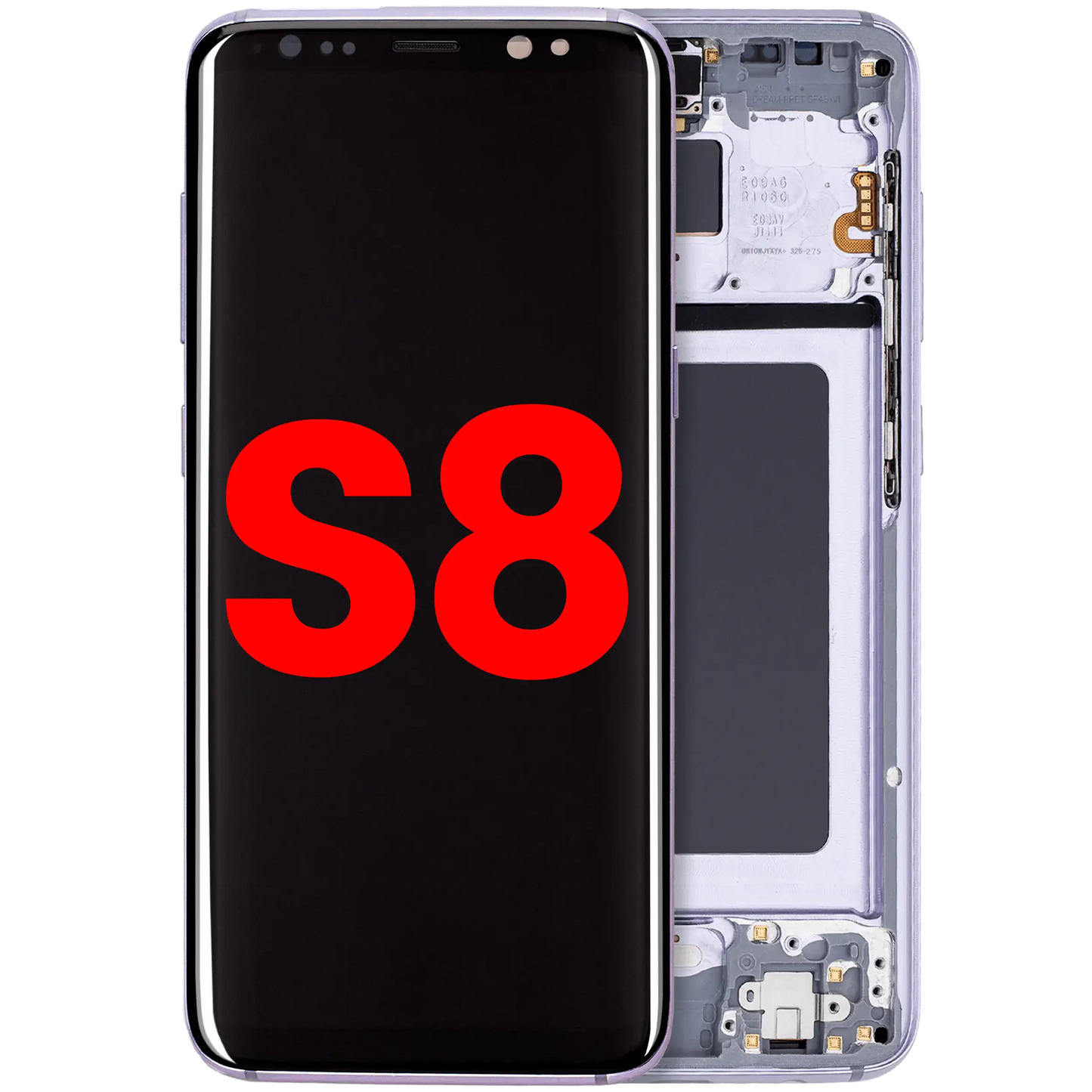 OLED Assembly With Frame For Samsung Galaxy S8 (Aftermarket Plus) (Orchid Gray)