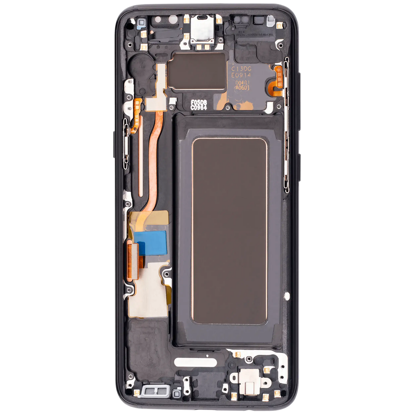 OLED Assembly With Frame For Samsung Galaxy S8 (Aftermarket Plus) (Midnight Black)