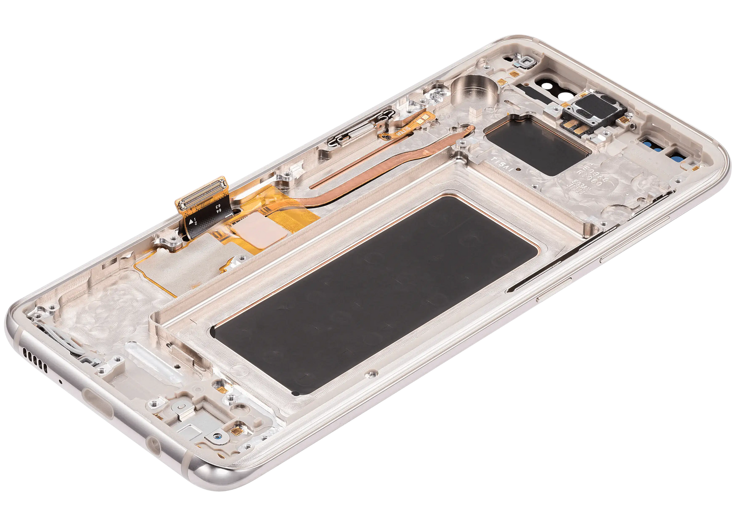 OLED Assembly With Frame For Samsung Galaxy S8 (Aftermarket Plus) (Arctic Silver)
