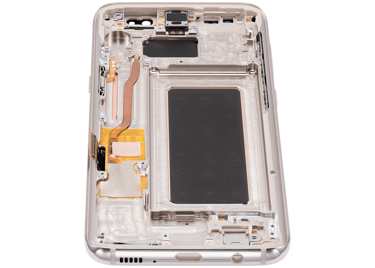 OLED Assembly With Frame For Samsung Galaxy S8 (Aftermarket Plus) (Arctic Silver)