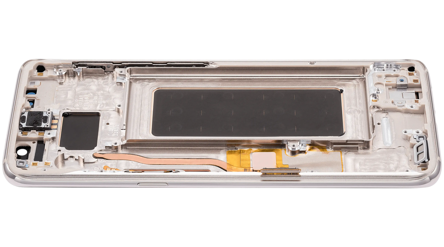 OLED Assembly With Frame For Samsung Galaxy S8 (Aftermarket Plus) (Arctic Silver)