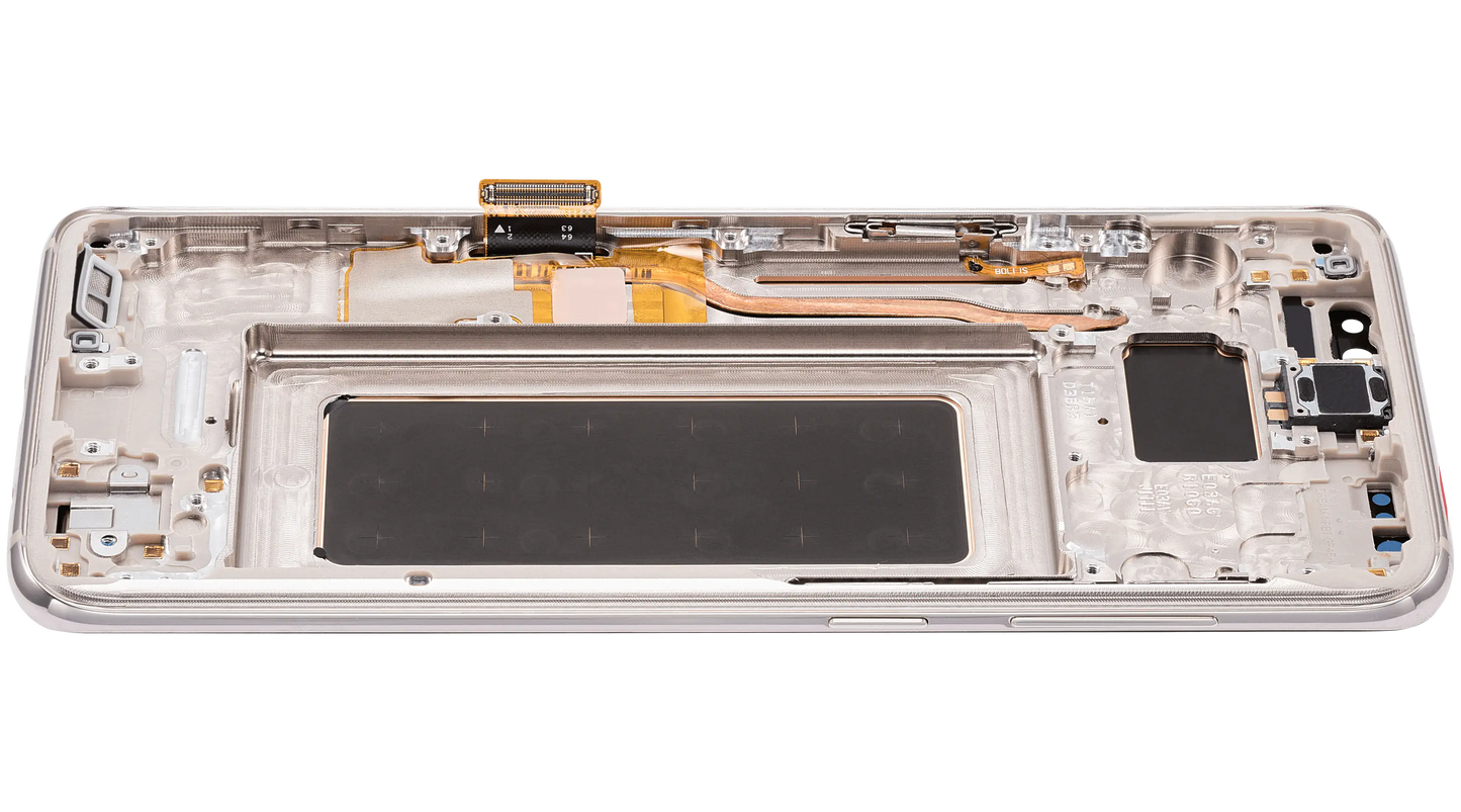 OLED Assembly With Frame For Samsung Galaxy S8 (Aftermarket Plus) (Arctic Silver)