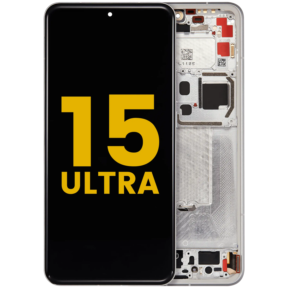 OLED Assembly With Frame For Xiaomi 15 Ultra (Refurbished) (White) – replacement part product view – OLED Display Replacement for phone repair