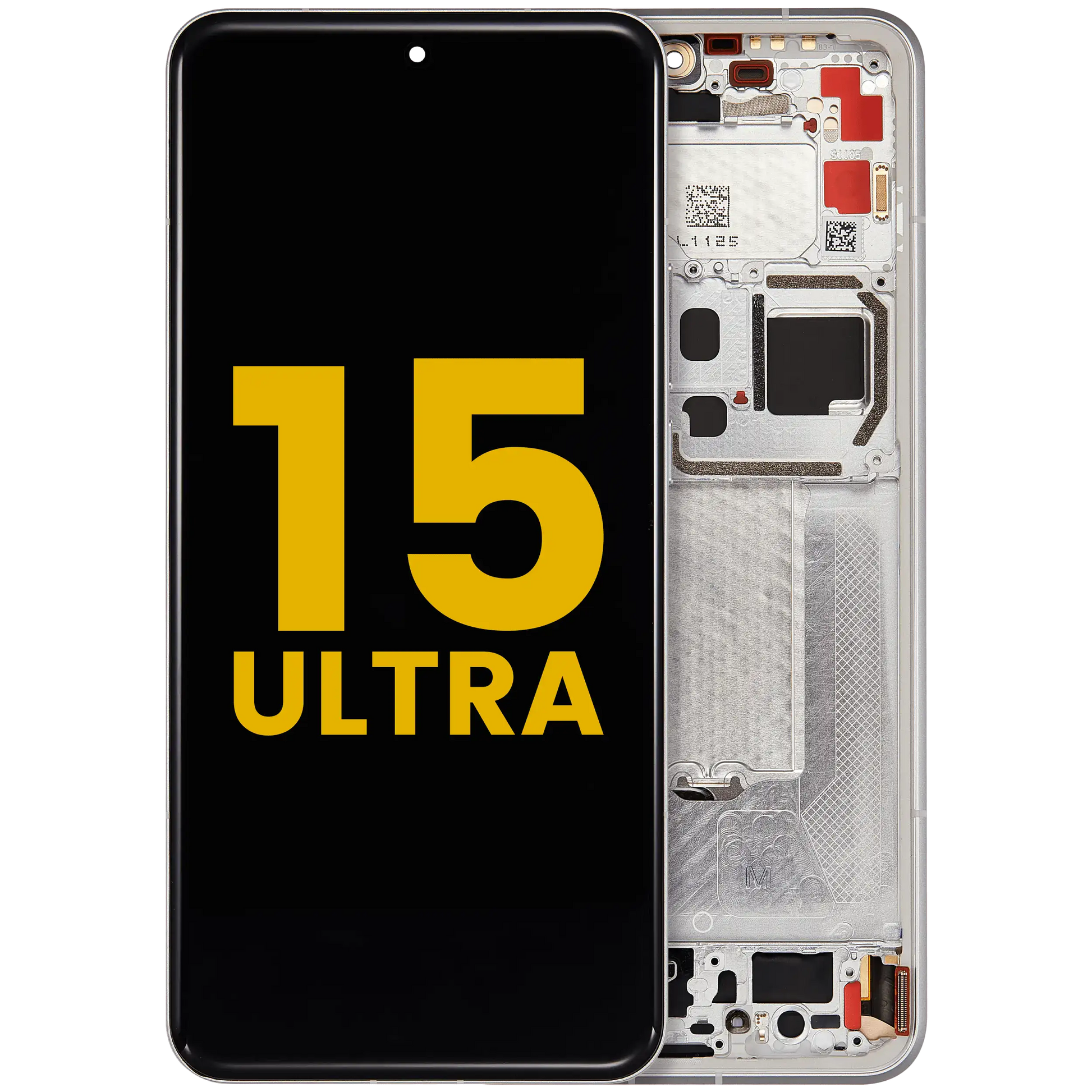 OLED Assembly With Frame For Xiaomi 15 Ultra (Refurbished) (White) – replacement part product view – OLED Display Replacement for phone repair
