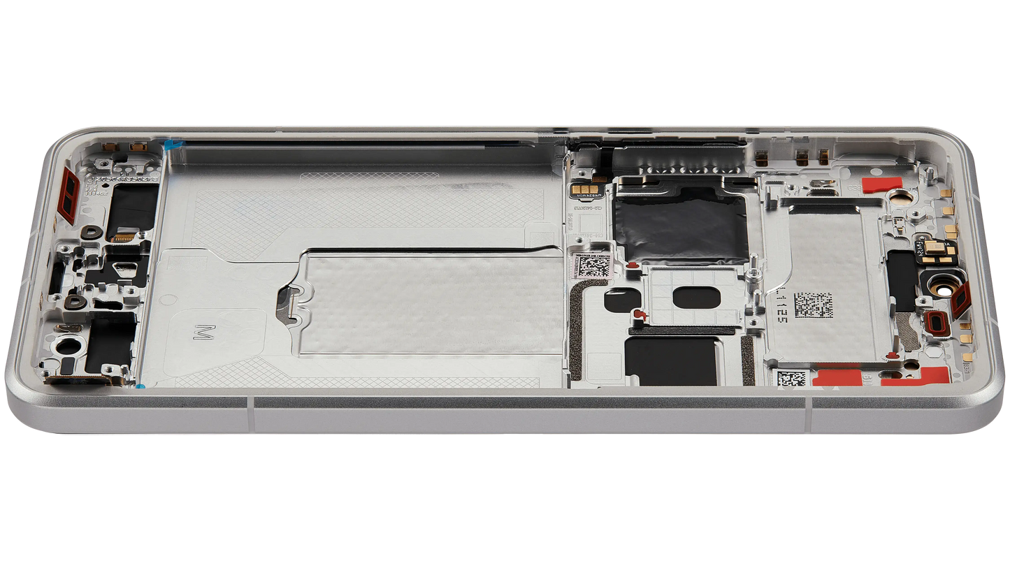 OLED Assembly With Frame For Xiaomi 15 Ultra (Refurbished) (White) – phone repair part product angle – OLED Display Replacement for phone repair